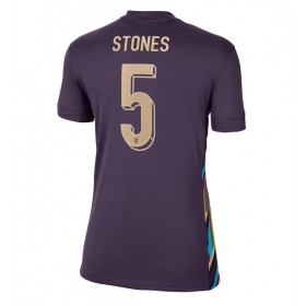 England John Stones #5 Borte skjorte til dame EM 2024 Kortermet